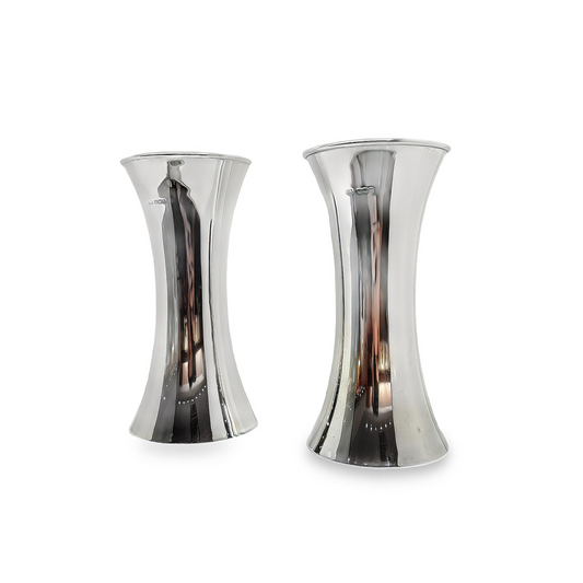Antique Art Deco Sterling Silver Flower Vases Dated 1924 & 1925