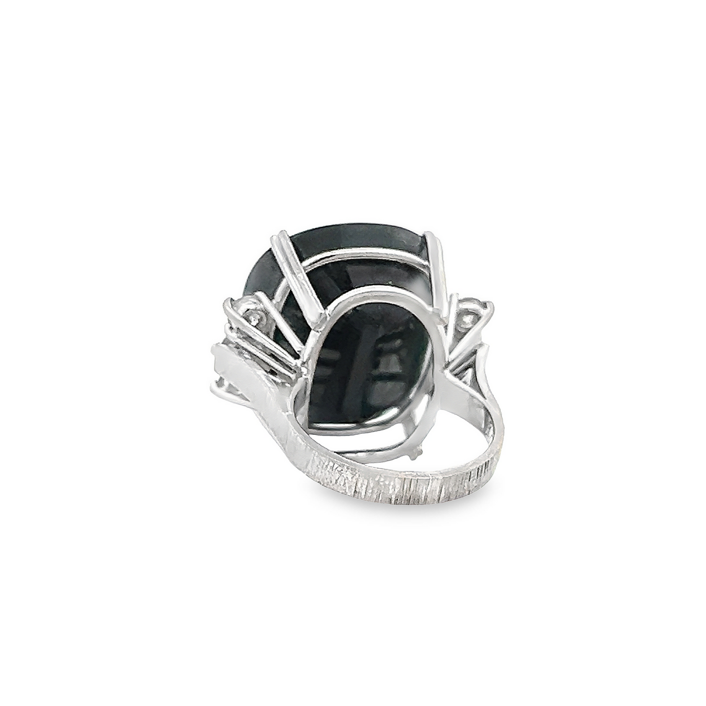 Vintage Natural Sapphire & Diamond 18ct White Gold Cluster Cocktail Ring