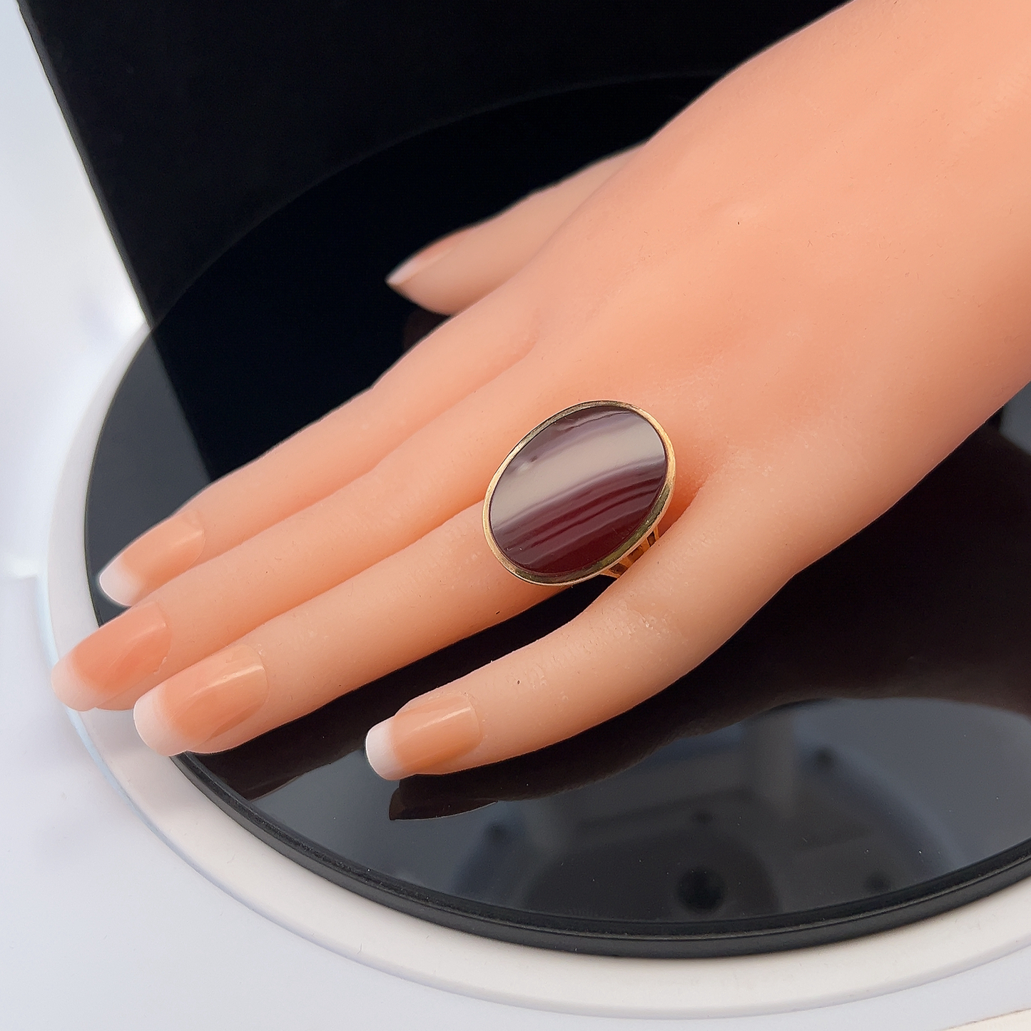 Vintage Georgian Style Carnelian 9ct Gold Signet Ring