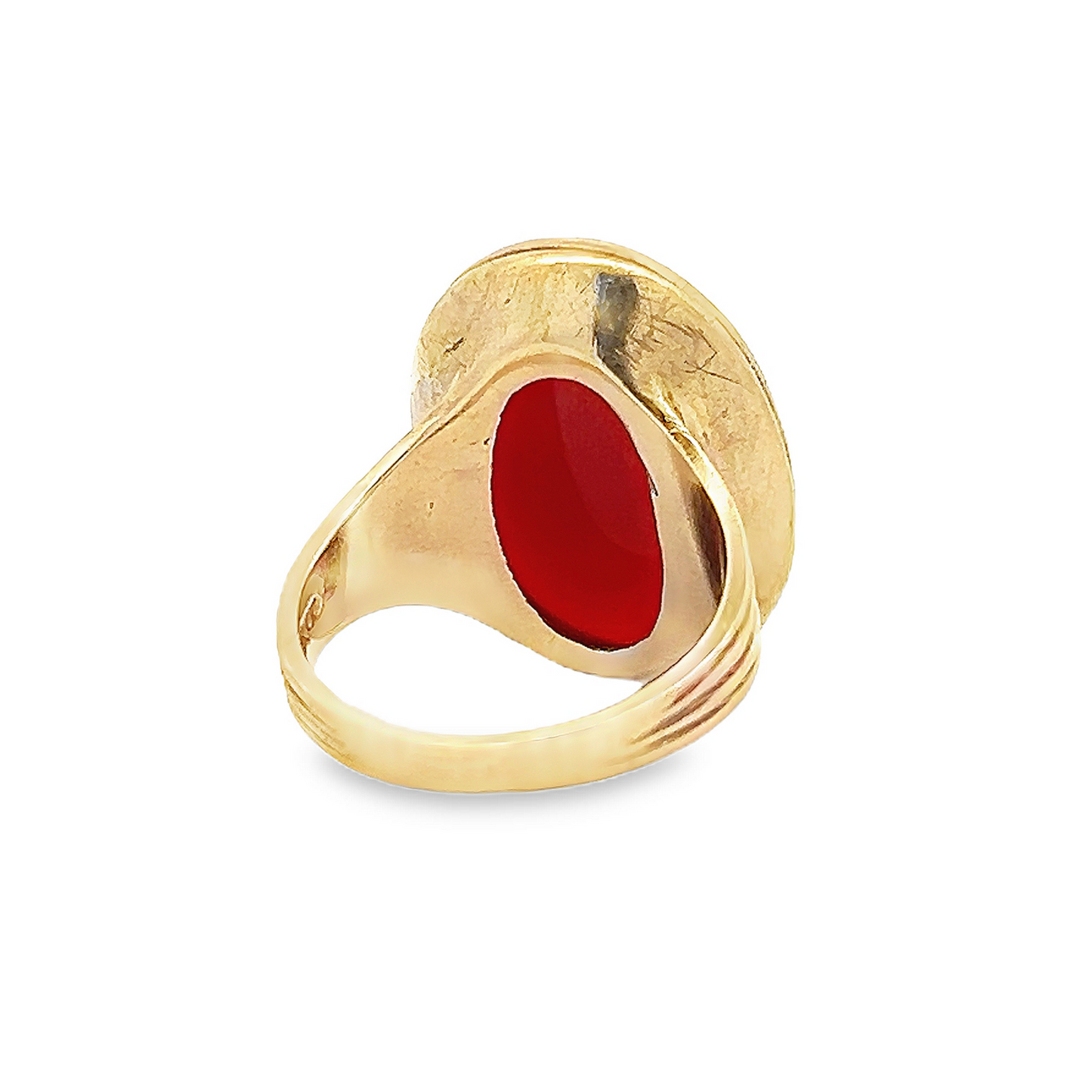 Vintage Georgian Style Carnelian 9ct Gold Signet Ring