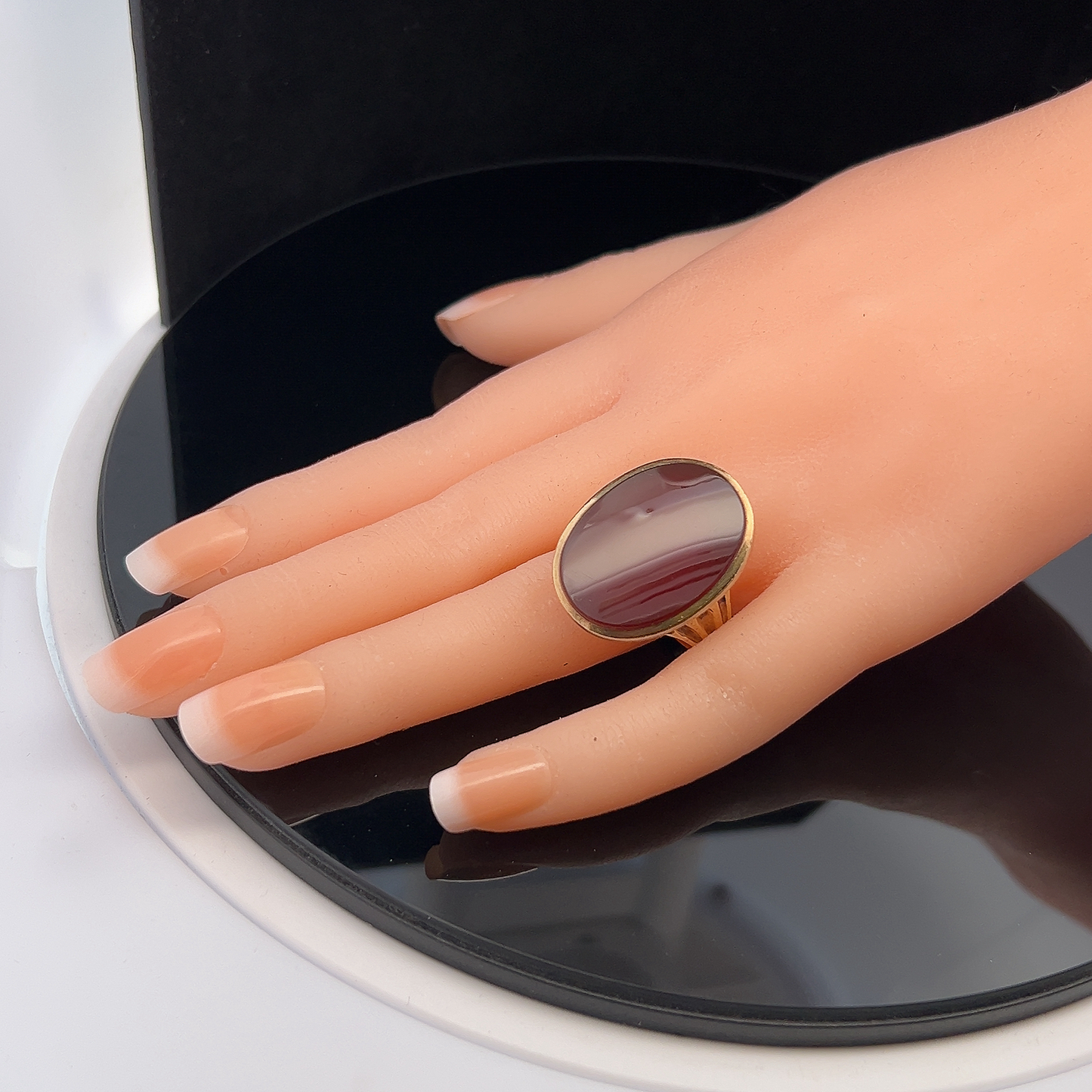 Vintage Georgian Style Carnelian 9ct Gold Signet Ring