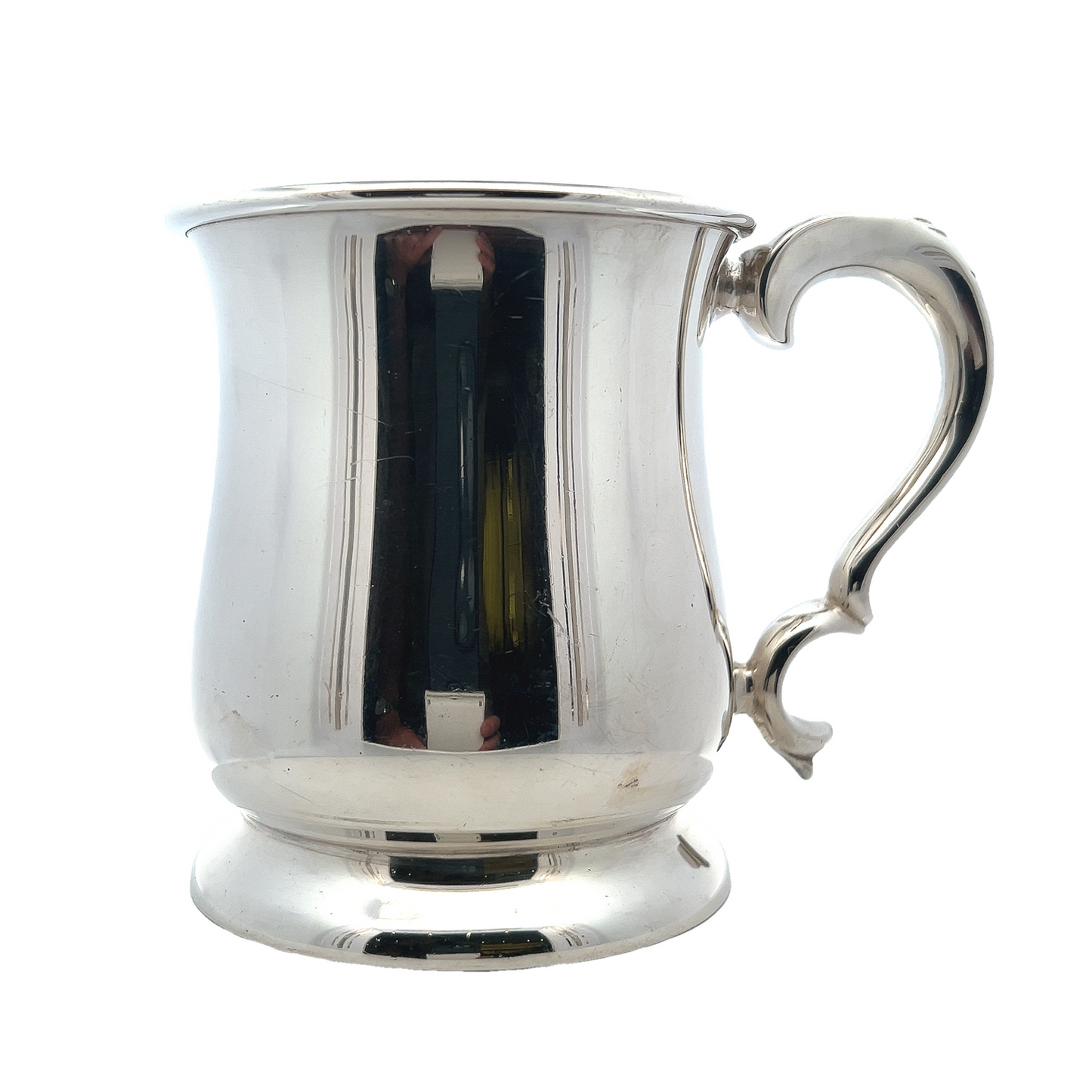 Vintage Art Deco Sterling Silver Pint Tankard Manufactured by Edward Viner