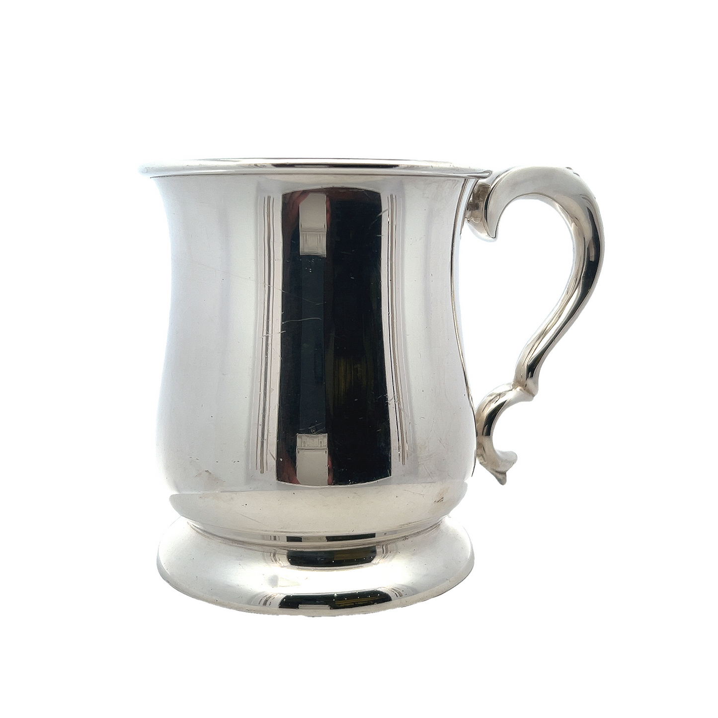 Vintage Art Deco Sterling Silver Pint Tankard Manufactured by Edward Viner