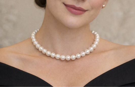Superb Mappin and Webb Fine Cultured Pearl Necklace. 18ct Diamond Clasp. 8 - 8.5mm