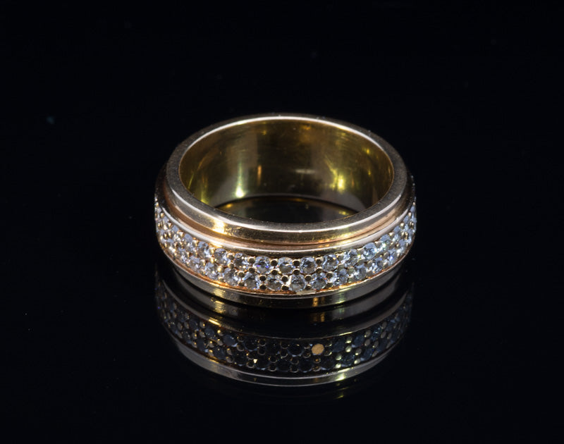 Piaget 18ct Full Eternity Ring Double Row Possession Spinner Ring. Original Presentation Box.