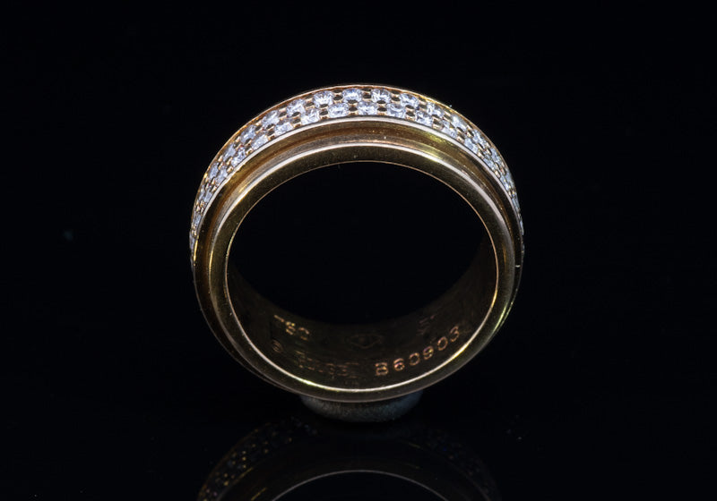 Piaget 18ct Full Eternity Ring Double Row Possession Spinner Ring. Original Presentation Box.