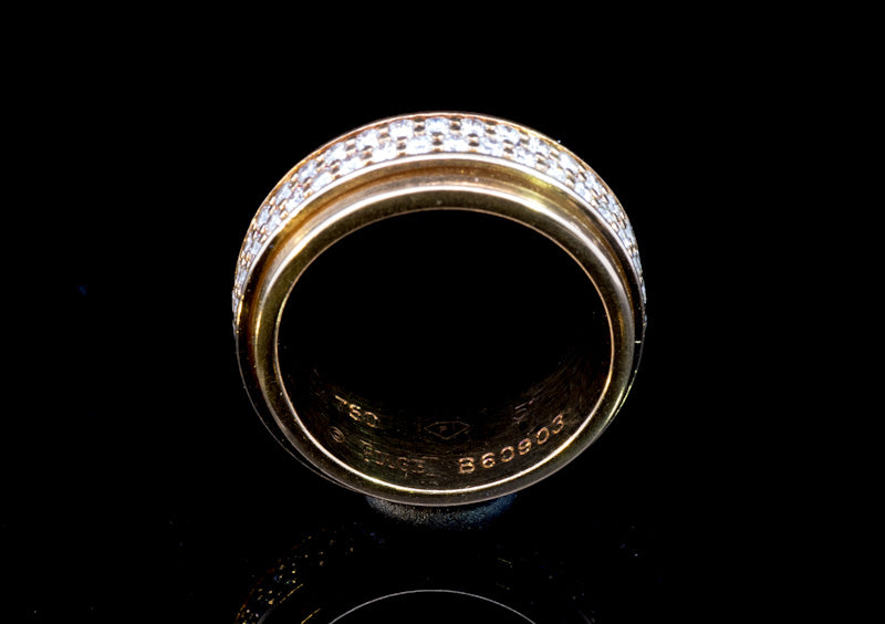 Piaget 18ct Full Eternity Ring Double Row Possession Spinner Ring. Original Presentation Box.