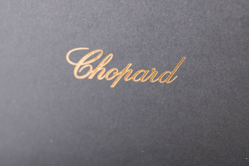 Vintage Chopard 18ct Gold Heart Earrings. Omega Fittings. Original bill of sale & Chopard Box.