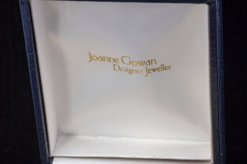 Vintage 18ct Gold. Sapphire 'Ribbon' Earrings. Hand Made. Joanne Gowan.