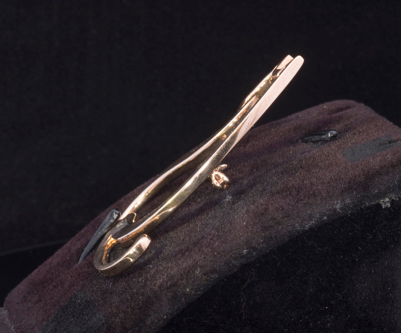 Vintage 9ct Gold Cat  'Silhouette' Brooch. Hallmarked Edinburgh 1999.