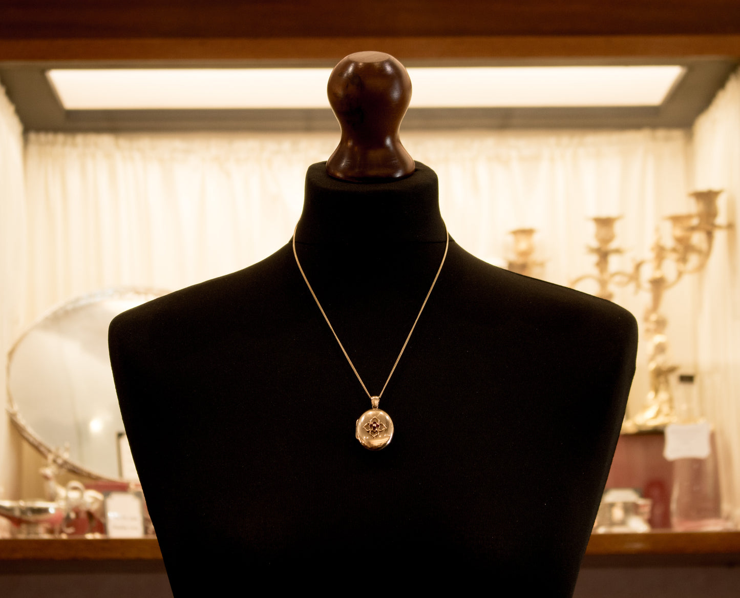 Superb Quality 9ct Gold, Ruby Set Locket. Charles Green & Sons.  Birmingham 1994