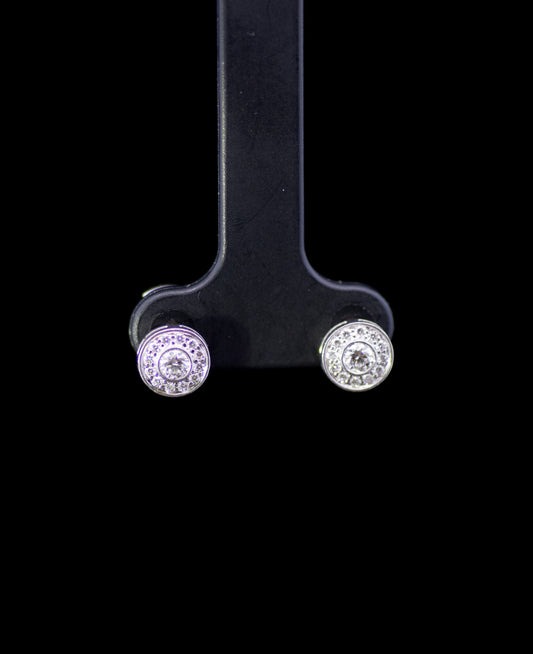 Platinum Tiffany Soleste Diamond Cluster Earrings