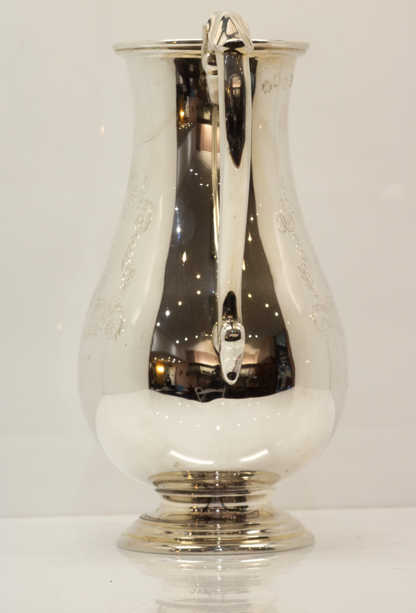 Beautiful Sterling Silver Wine / Claret. Jug Dublin 1967. Maker 'RISL' Royal Irish Silverware Limited.