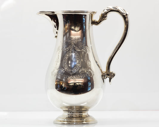 Beautiful Sterling Silver Wine / Claret. Jug Dublin 1967. Maker 'RISL' Royal Irish Silverware Limited.