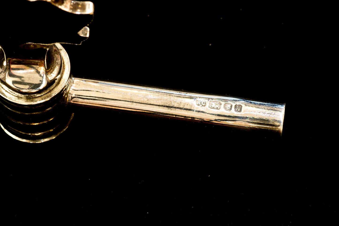 Rare Vintage Sterling Silver Wine Siphon. Hallmarked London 1987. William Comyns & Sons Ltd