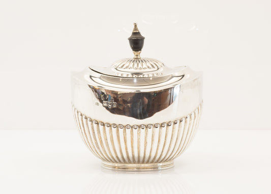 Antique Sterling Silver Tea Caddy.  London 1900. William Hutton & Sons Ltd