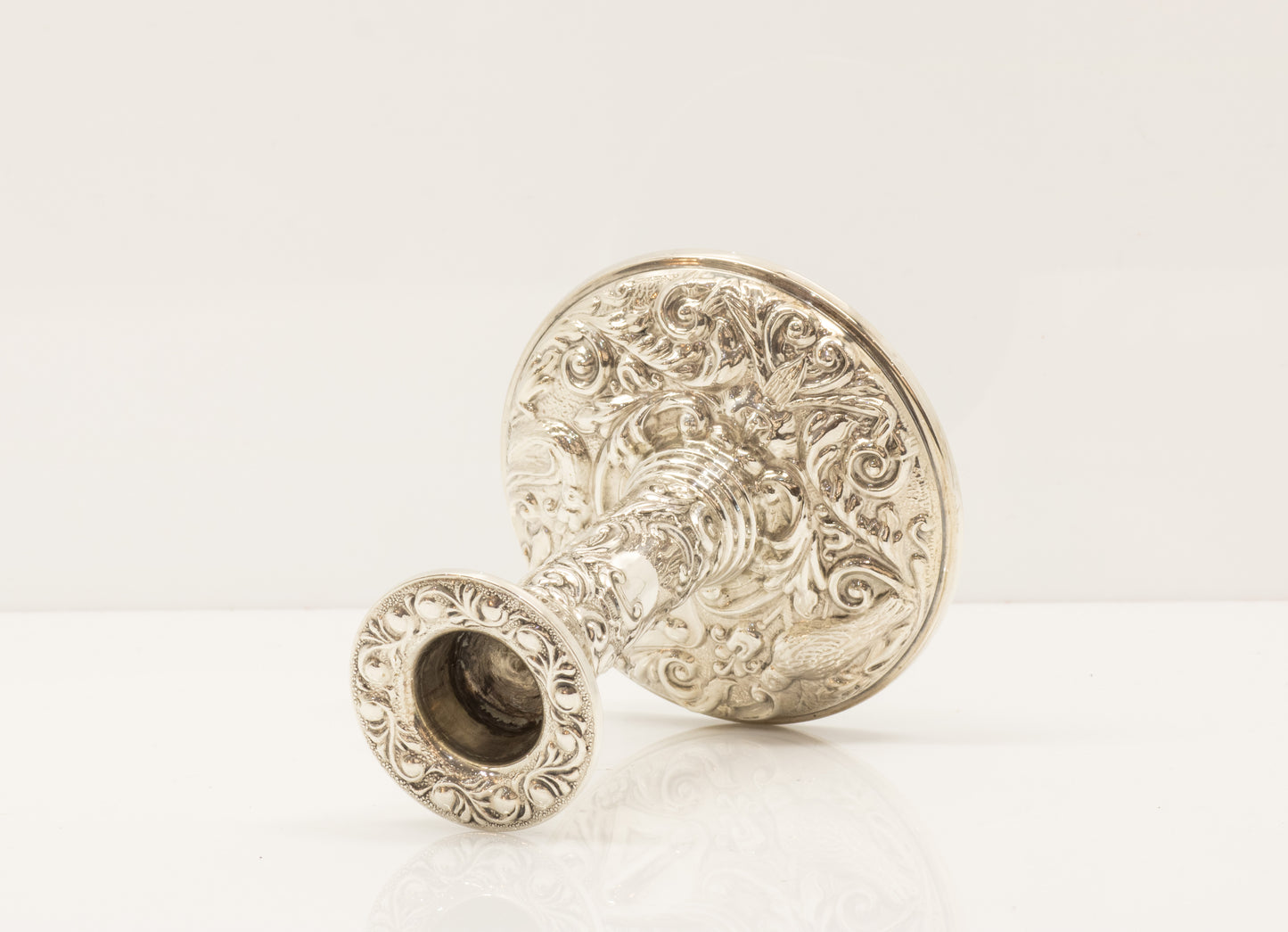 Vintage Sterling Silver Candle Sticks Birmingham 1977. Jubilee Hallmark. Very Ornate.