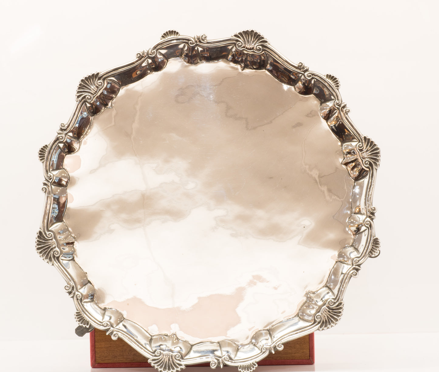 Antique George III Sterling Silver Salver London 1762. Very Heavy Quality. 39.2 Troy Ounces