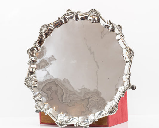 Antique George III Sterling Silver Salver London 1762. Very Heavy Quality. 39.2 Troy Ounces