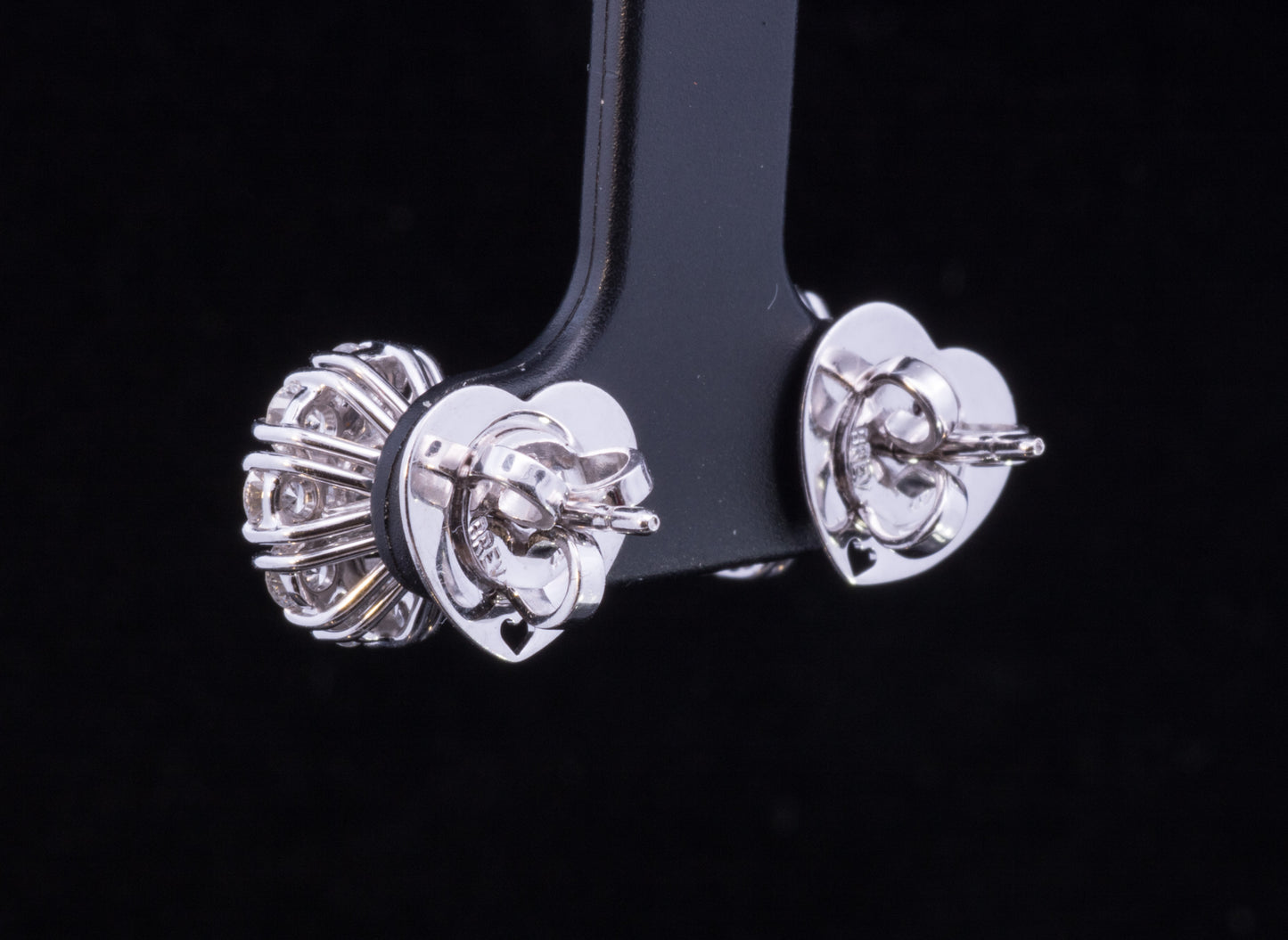 Magnificent Roberto Coin Diamond Cluster Earrings. 2.34 Carats.  18ct White Gold.