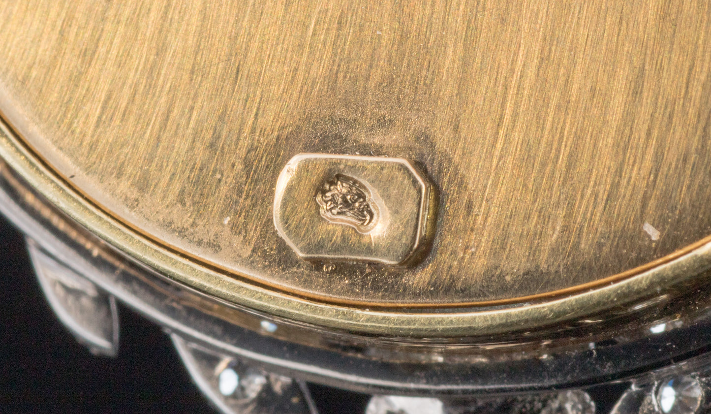 Beautiful Antique 18ct Gold and Diamond Picture Locket. French. C.1910