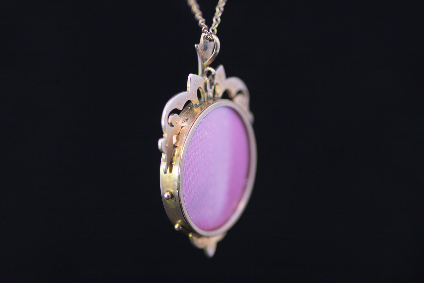 Antique 9ct Gold and Natural Split Pearl Double Picture Locket. English Circa 1900