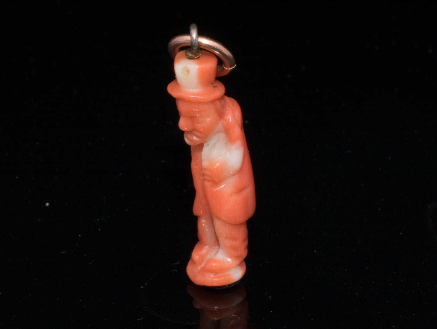 Antique Coral "Il Gobbo" Luck Charm.