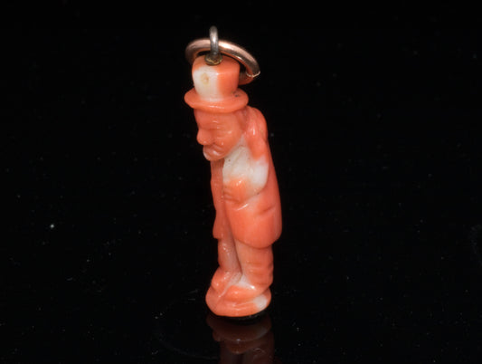 Antique Coral "Il Gobbo" Luck Charm.