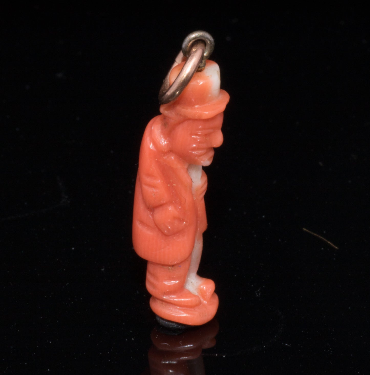 Antique Coral "Il Gobbo" Luck Charm.
