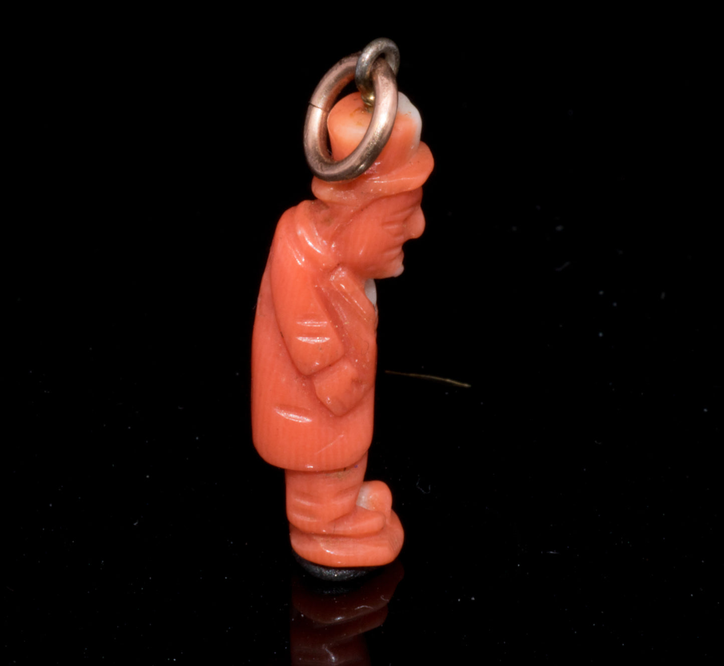 Antique Coral "Il Gobbo" Luck Charm.