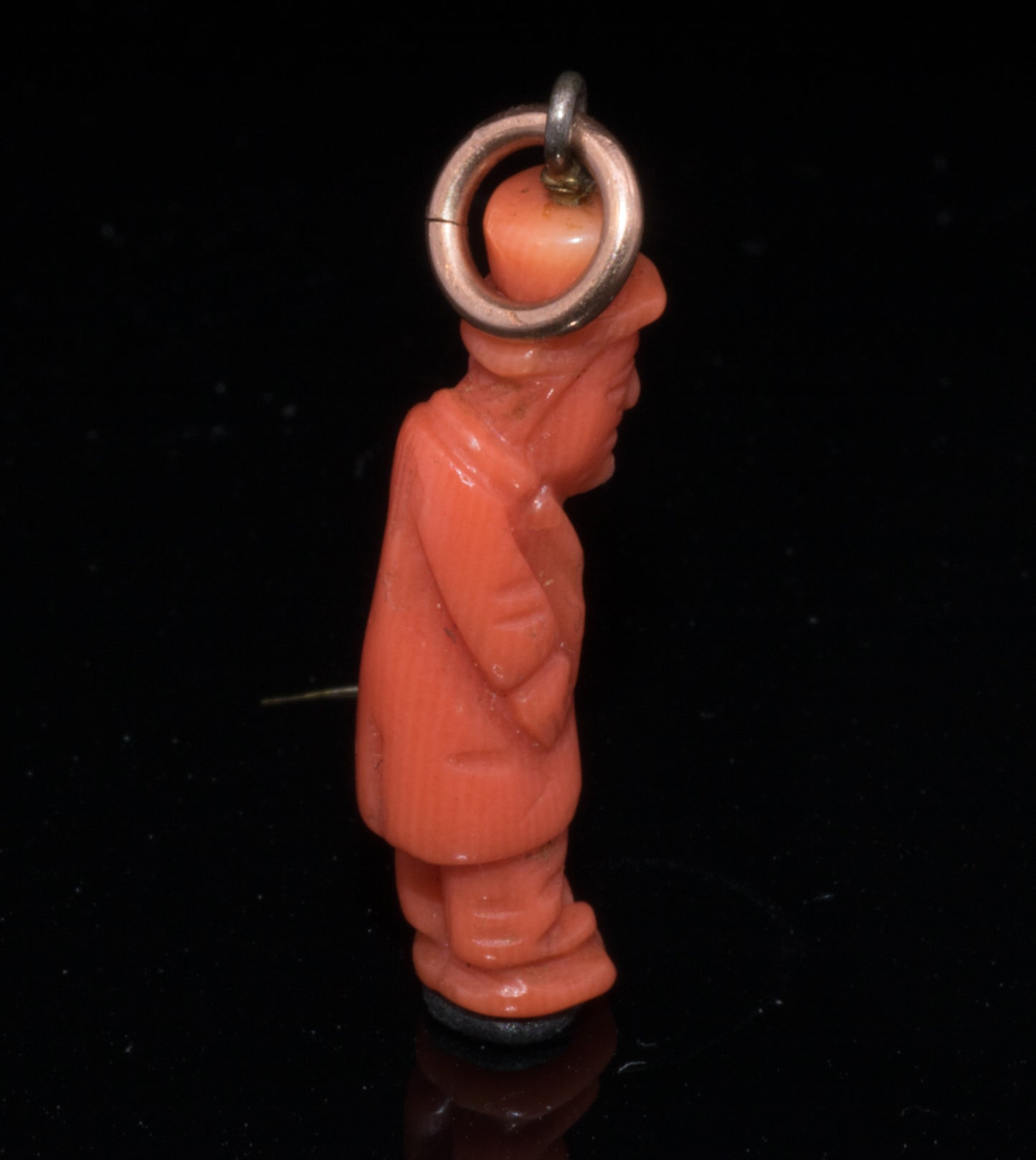 Antique Coral "Il Gobbo" Luck Charm.