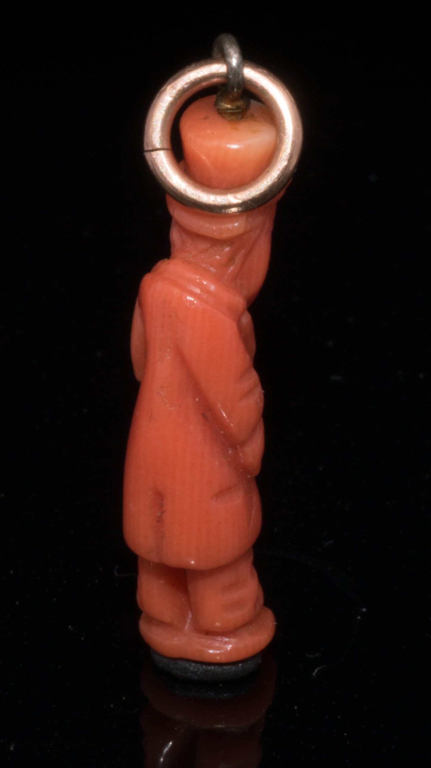 Antique Coral "Il Gobbo" Luck Charm.