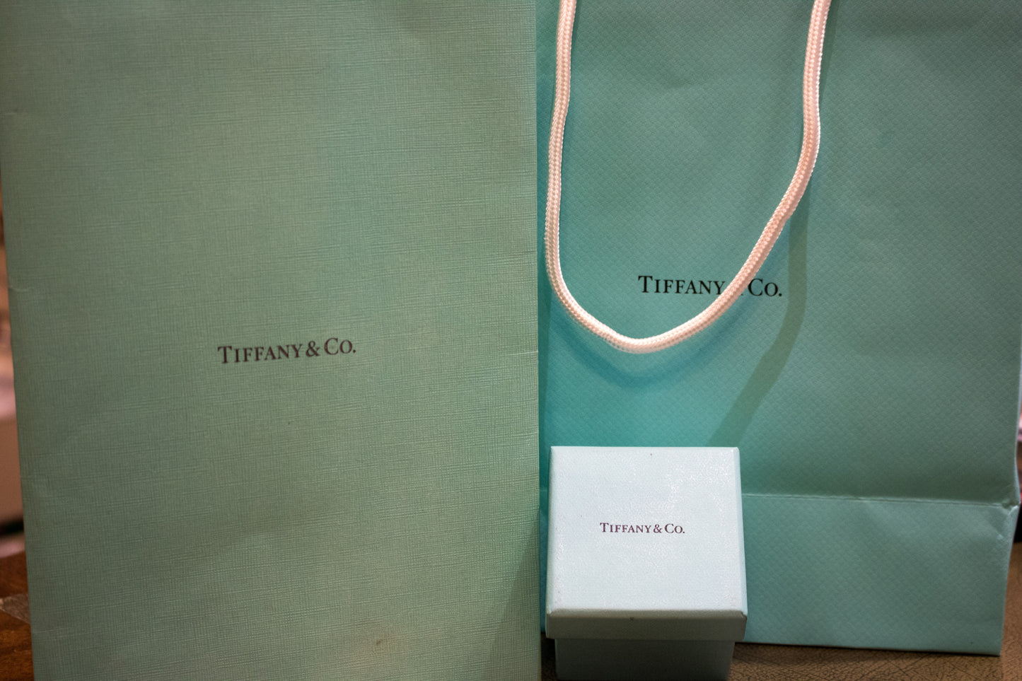 Tiffany & Co. Stunning Platinum 3 Stone Diamond Trilogy Ring. Certificated. 1.26 Carats.