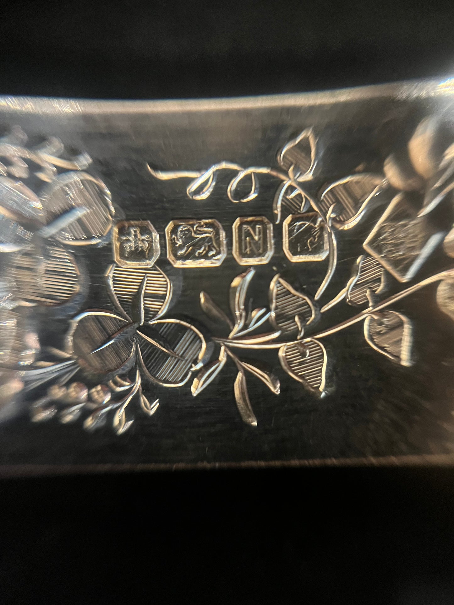 Superb Antique Solid Silver Mother of Pearl Fruit Set. Sheffield 1880 Richard Martin & Ebenezer Hall. Boxed.