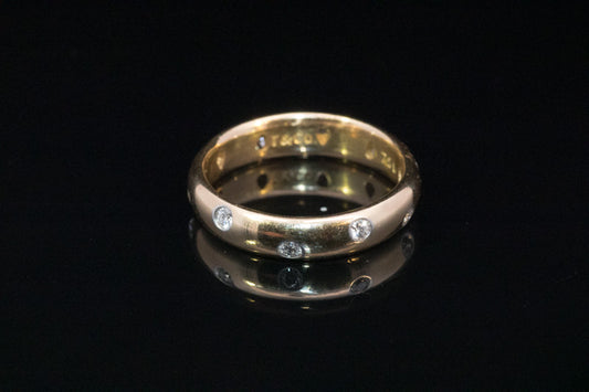 TIFFANY. Vintage 18ct and Platinum Tiffany & Co Diamond Etoile Ring. Box, Receipt.