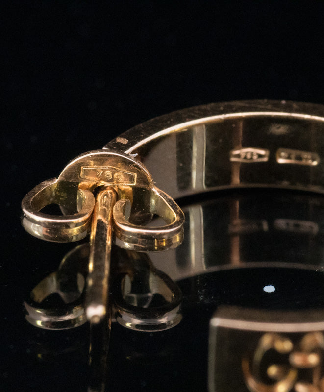 Genuine Gucci Icon 18k Yellow Gold Hoop Earrings. Immaculate Condition.