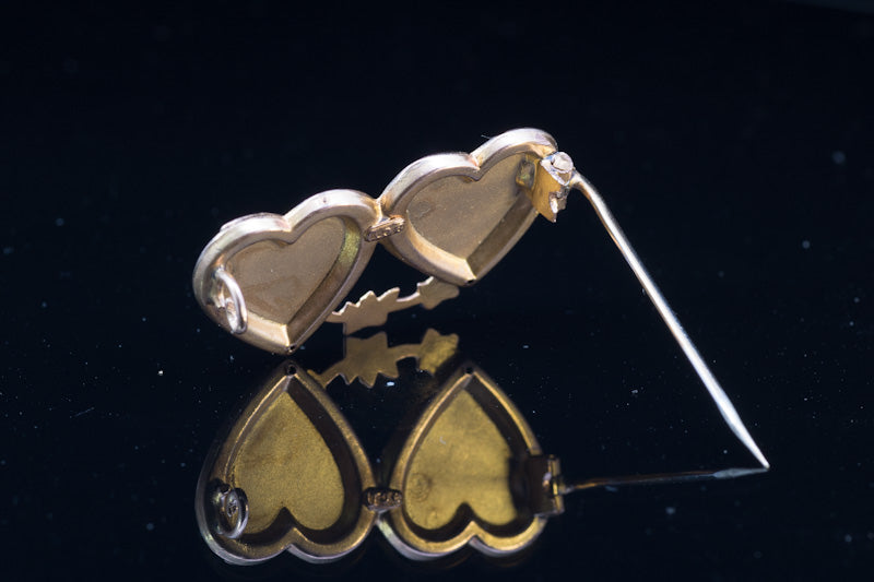 Antique 9ct 'Mizpah' Brooch. Edwardian Circa 1900s. Late Victorian, Early Edwardian.