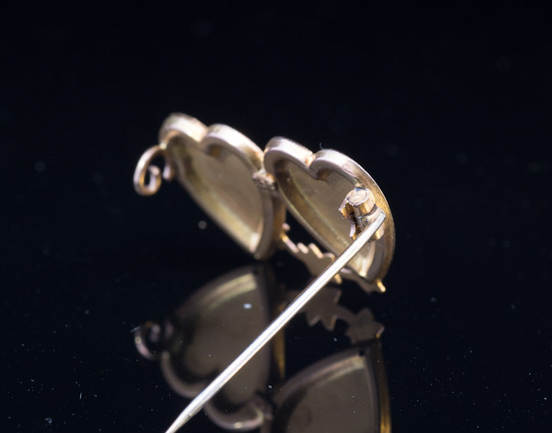 Antique 9ct 'Mizpah' Brooch. Edwardian Circa 1900s. Late Victorian, Early Edwardian.