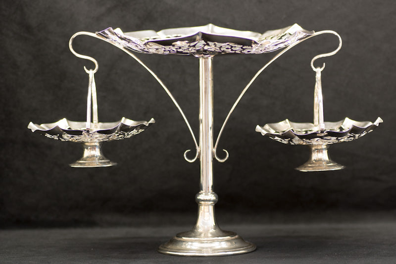 Impressive Antique Sterling Silver Epergne / Table Centre Piece. Sheffield 1910. Fenton Brothers Ltd.