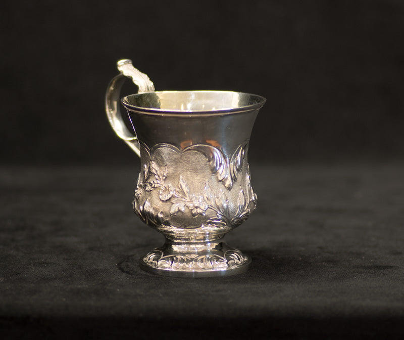 Antique Georgian Sterling Silver Christening Can. London 1834. Richard Pearce & George Burrows