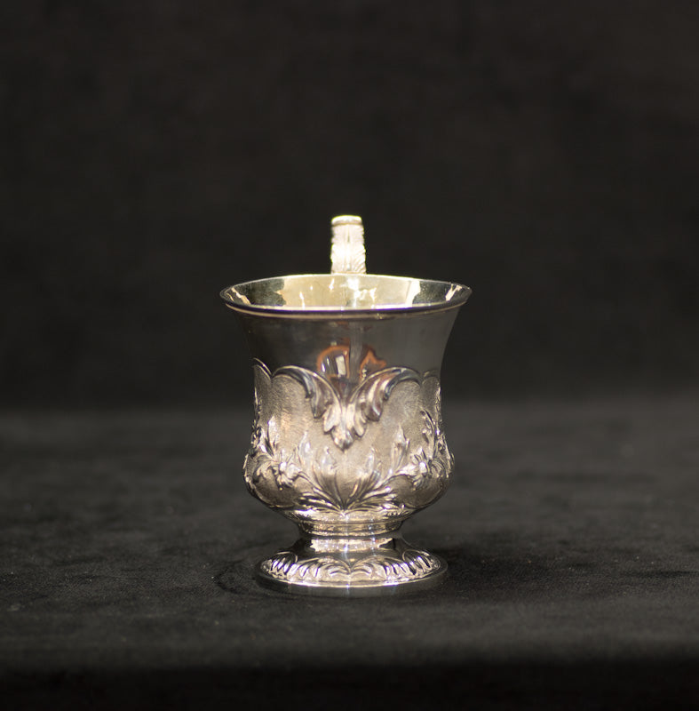 Antique Georgian Sterling Silver Christening Can. London 1834. Richard Pearce & George Burrows
