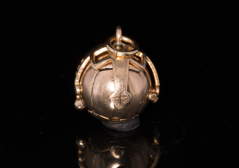 Vintage Masonic Ball.  Gold & Silver. Medium Size. 13.4mm