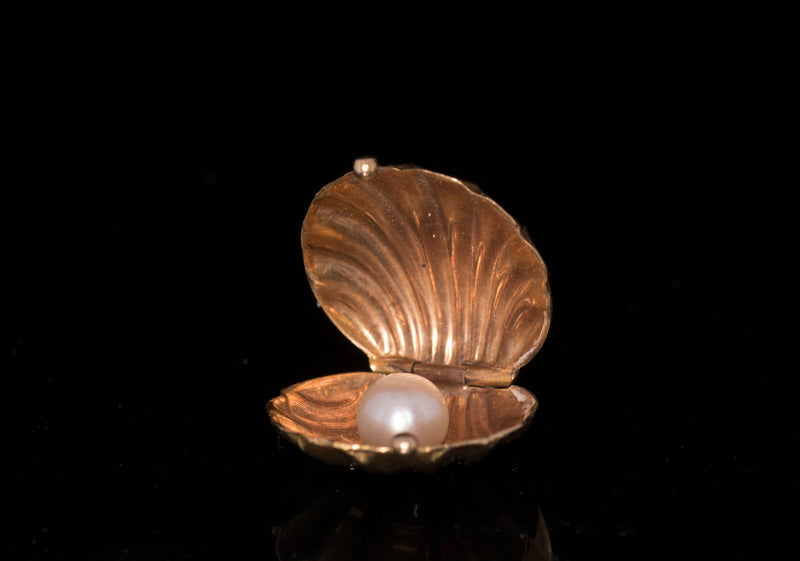 Antique 15ct Gold and Pearl Pendant/Charm. English Circa 1850/1860