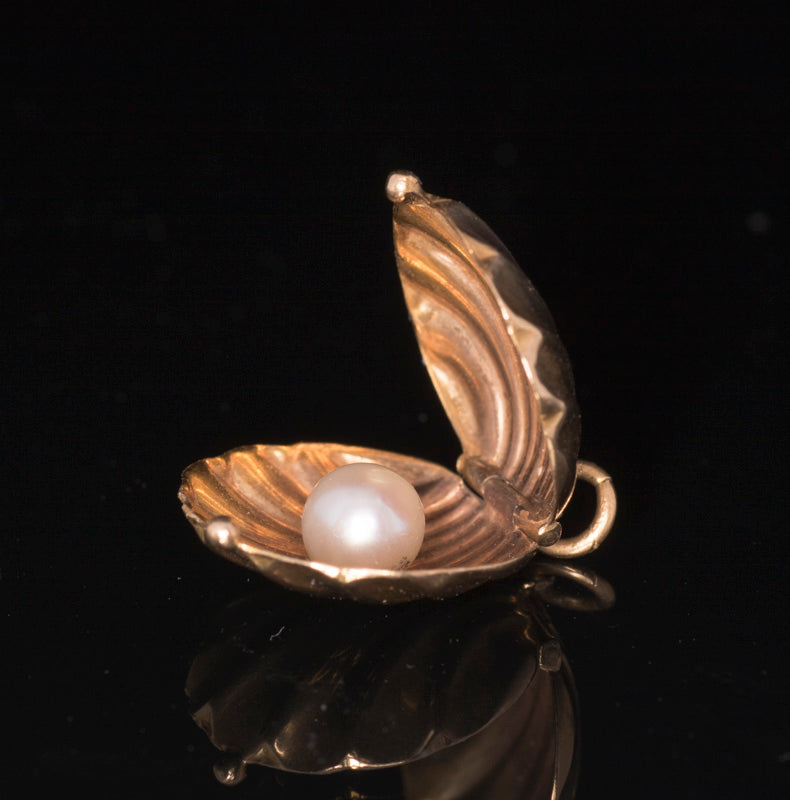 Antique 15ct Gold and Pearl Pendant/Charm. English Circa 1850/1860