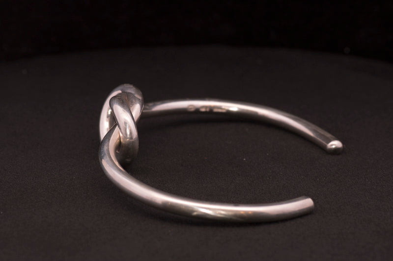 Pre-Loved Sterling Silver Georg Jensen Lovers Knot Bangle. A44B