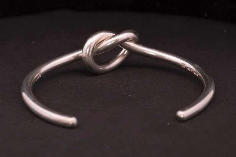 Pre-Loved Sterling Silver Georg Jensen Lovers Knot Bangle. A44B