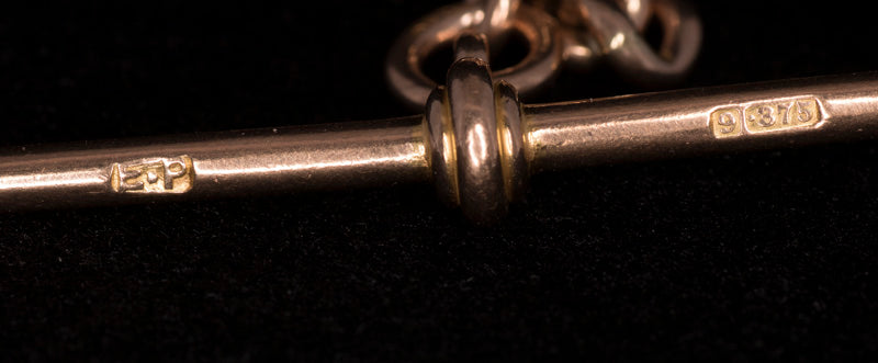 Antique Edwardian 9ct Gold Graduated Curb Link Albert Watch Chain. Assayed in Chester 1911