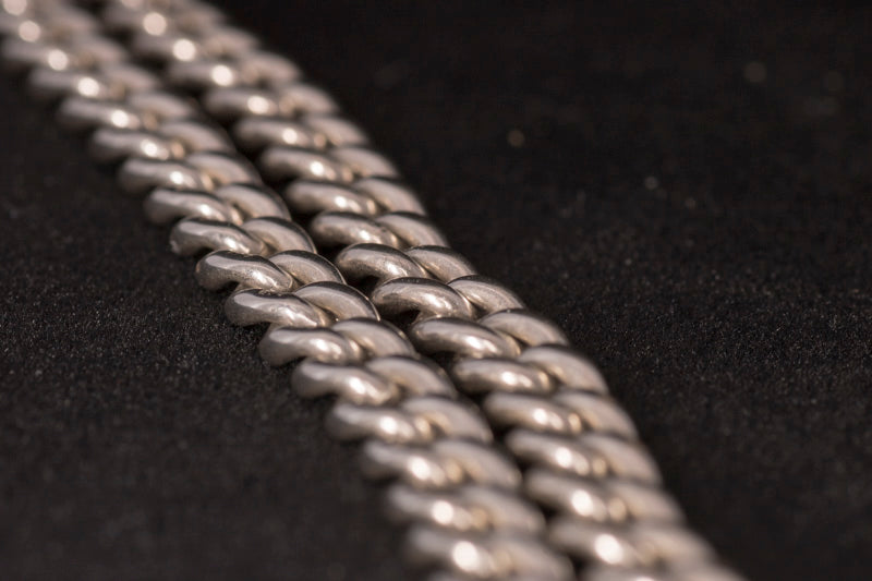 Antique Silver Double Albert Watch Chain. Birmingham 1894