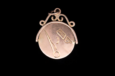 Antique Edwardian 9ct Rose Gold Masonic 'Spinner' Fob Circa 1910.