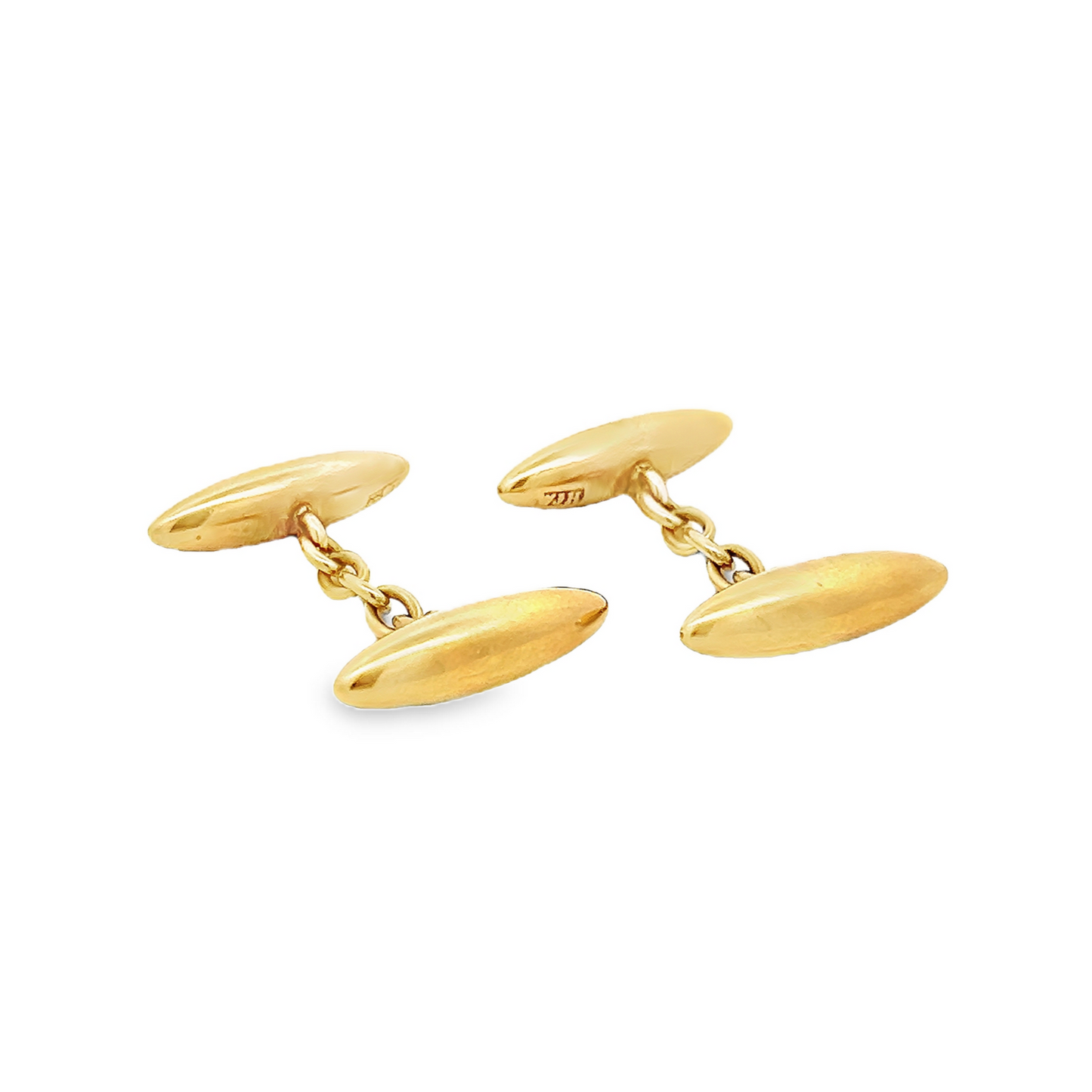 Antique Edwardian 18ct Gold Torpedo Cufflinks